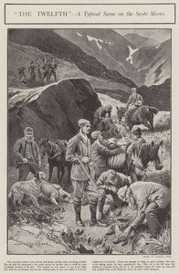 "The Twelfth" - en typisk scene på de skotske maurere (litho) af Lancelot Speed