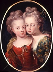 Dobbeltportræt af Isabella Charlotte og Sophia Hedwig som børn