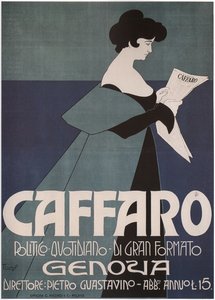 Avisen Caffaro Genoa, 1901 af Laskowski