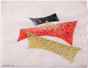 Abstrakt komposition af Laszlo Moholy-Nagy