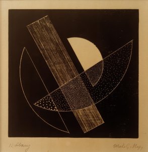 Uden titel (konstruktivistisk komposition) af Laszlo Moholy Nagy