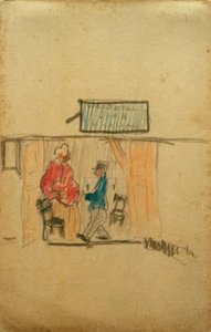 Uden titel (Soldat foran Puffmother) af Laszlo Moholy Nagy