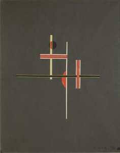 Rød og sort balance, 1922 af Laszlo Moholy Nagy