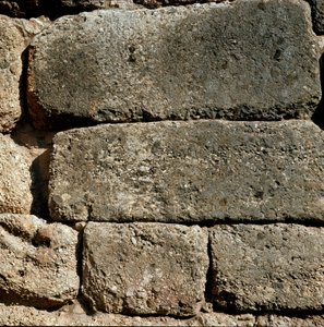 Mure nær Lions Gate: stedet for den antikke by Mykenes på Peloponnes (1500-1100 f.Kr.) Grækenland