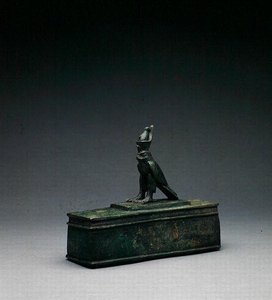 Falke relikvieskrin (bronze) (bronze) af Late Period Egyptian