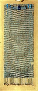 Begravelsesperle-net, efter 600 f.Kr. (fajance) af Late Period Egyptian