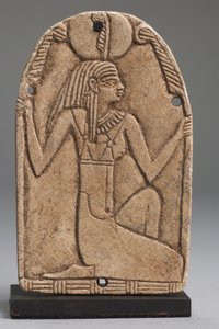 Plaque of Maat (fajance) (se også 325655, 325656 og 325658) af Late Period Egyptian