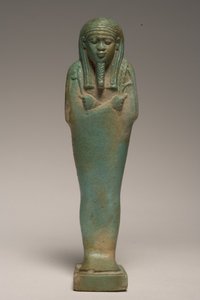 Shabti-figur for Padineith (fajance) (se også 247997) af Late Period Egyptian