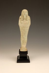 Shabti af Imhotep, 380-342 f.Kr. (fajance og grøn glasur)