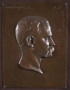 Portrætrelief af Dr. Stimson, ca. 1880 (bronze) af Launt Thompson