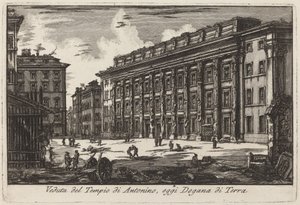 Hadrianeum af Laura Piranesi after Giovanni Battista Piranesi