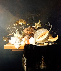 A Still Life of Fruit (olie på lærred)