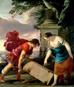 Theseus og hans Moder Aethra, c.1635-36