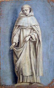 Saint Dominique Maleri på lærred af Laurent de La Hyre (1606-1656) 1600-tallets søn. 0,36 x 0,22 m Paris. Louvre-museet af Laurent de la Hyre