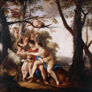 Angelica og Medoro af Laurent de la Hyre