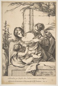 Hellig familie med palme, 1639. af Laurent de la Hyre