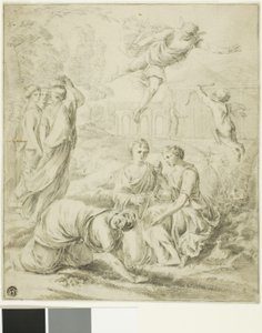 Studie for Merkur og Herse af Laurent de la Hyre