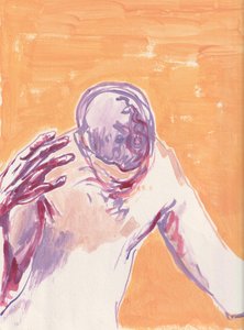 Anxiety, 2025 (akryl på akvarelpapir)