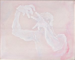 Skulpturel, 2025 (akryl på lærred)