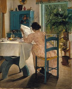 Morgenmad med Morgenavisen, 1898.