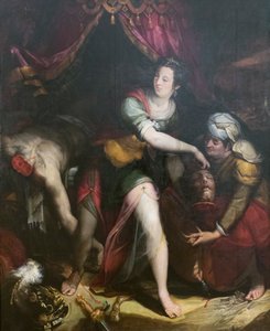 Judith og Holofernes, Lavinia Fontana (olie på lærred) af Lavinia Fontana