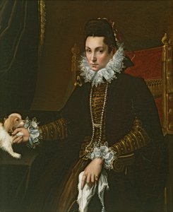 Portræt af Ginevra Aldrovandi Hercolani som enke, slutningen af 1590
