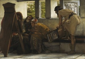 Et arkitektkontor i Rom  af Lawrence Alma-Tadema