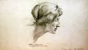 Portrætstudie af frøken Barber af Lawrence Alma Tadema