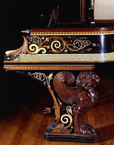 En meget vigtig pianoforte designet af Sir Lawrence Alma-Tadema, handling af Steinway New York. Bygget i 1887, 1887 af Lawrence Alma Tadema