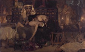 Hollandsk: Faraos førstefødte søns død (2. Mos. 12:29) Faraos førstefødte søns død (2. Mos. 12:29) af Lawrence Alma Tadema