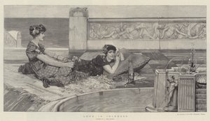 Kærlighed i lediggang af Lawrence Alma Tadema