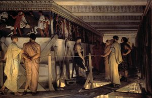 Pheidias og frisen på Parthenon af Lawrence Alma Tadema