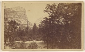 Mirror Lake. Yo-Semite Valley. Mariposa Co. af Lawrence and Houseworth