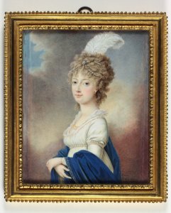 Marie-Therese-Charlotte, hertuginde af Angouleme (emalje) af Le Chevalier De Beaumont