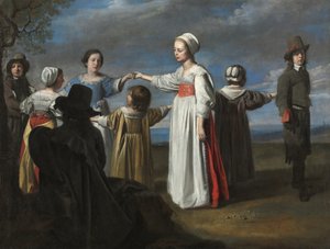 Circle of Le Nain - dansende børn, ca. 1650