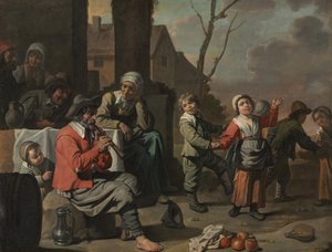 Bondebørn danser, c.1650