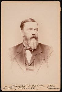 Portræt af Ezra Booth Taylor 1823-1912, før 1896. af Le Roy and Terrill