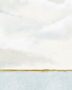 Morgenudsigt fra havnen, ca. 2019 (akvarel)