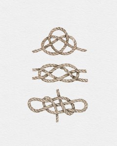 Sailor Knots, ca. 2019 (blandede medier) af Leah Straatsma