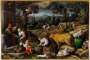 Juni (maleri på lærred) af Leandro da Ponte Bassano