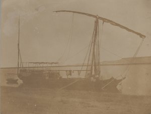 Nilbåd, Egypten, 1851. af Leavitt Hunt.