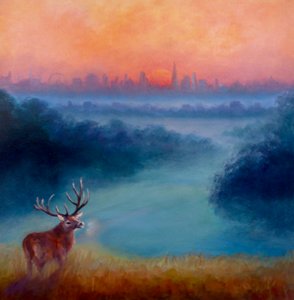 Tidlig morgen, Richmond Park, 2023 af Lee Campbell