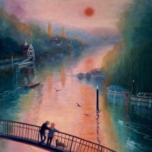 Sommermorgen, Eel Pie Island, Twickenham, 2021 af Lee Campbell