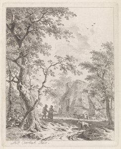 To vandrere på en gård Landskaber med figurer (serietitel)