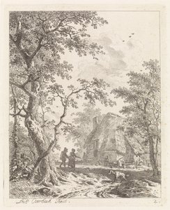 To vandrere på en gård Landskaber med figurer (serietitel)