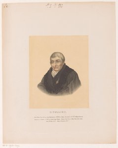 Portret af Herman Tollius H. Tollius (titel på objekt) af Leendert Springer (I)
