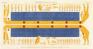 Theben, Byban el Molouk, ca. 1809-1812 (farvegravering) af Legentil (after)