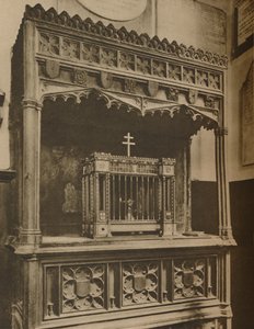 Altid-brændende lampe til vedligeholdelse af Toc H i Allhallows, Barking, c1935. af Lemere