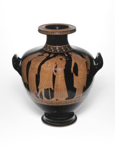 Hydria, eller vandkrukke, 460-450 f.Kr af Leningrad Painter