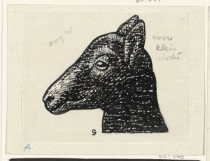 Hoved af et lam af Leo Gestel (signed by artist)